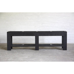 Reclaimed Elm Slatted Console-Organic Restoration-Blue Hand Home