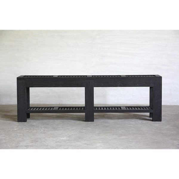 Reclaimed Elm Slatted Console-Organic Restoration-Blue Hand Home