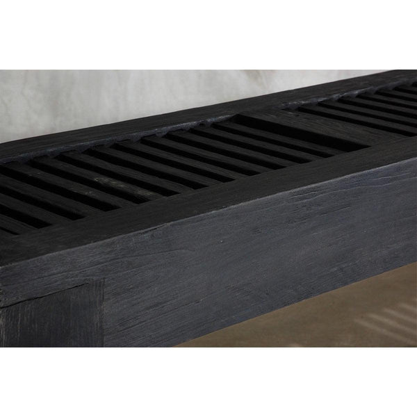 Reclaimed Elm Slatted Console-Organic Restoration-Blue Hand Home