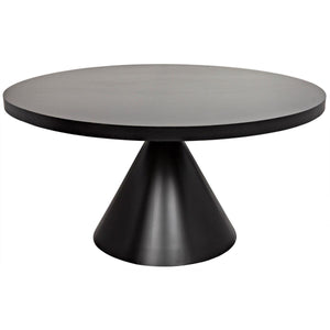 Noir Furniture Cone Dining Table, Black Metal-Noir Furniture-Blue Hand Home