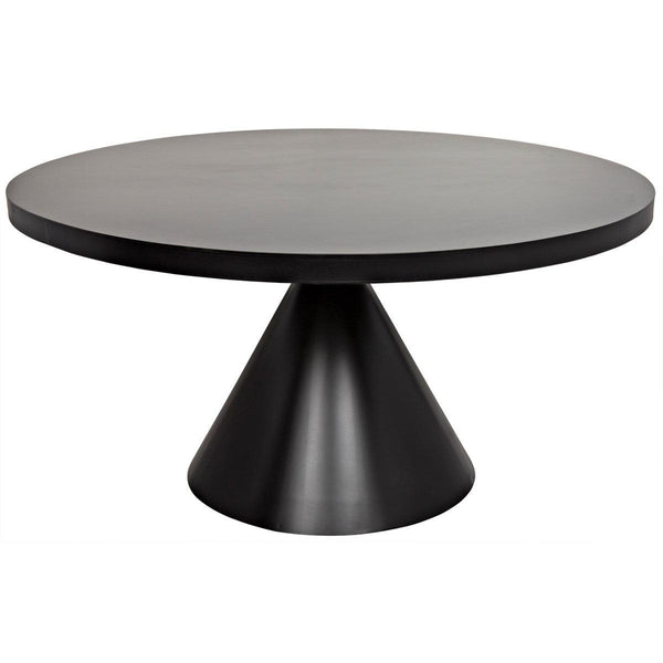 Noir Furniture Cone Dining Table, Black Metal-Noir Furniture-Blue Hand Home