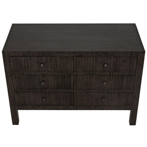 Noir Furniture Conrad 6 Drawer Dresser, Pale-Noir Furniture-Blue Hand Home