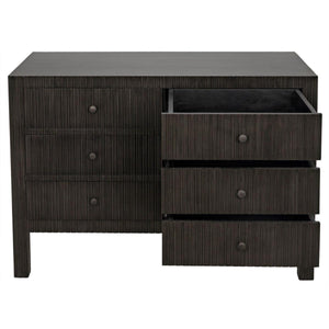 Noir Furniture Conrad 6 Drawer Dresser, Pale-Noir Furniture-Blue Hand Home