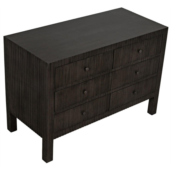 Noir Furniture Conrad 6 Drawer Dresser, Pale-Noir Furniture-Blue Hand Home