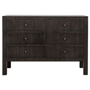 Noir Furniture Conrad 6 Drawer Dresser, Pale-Noir Furniture-Blue Hand Home