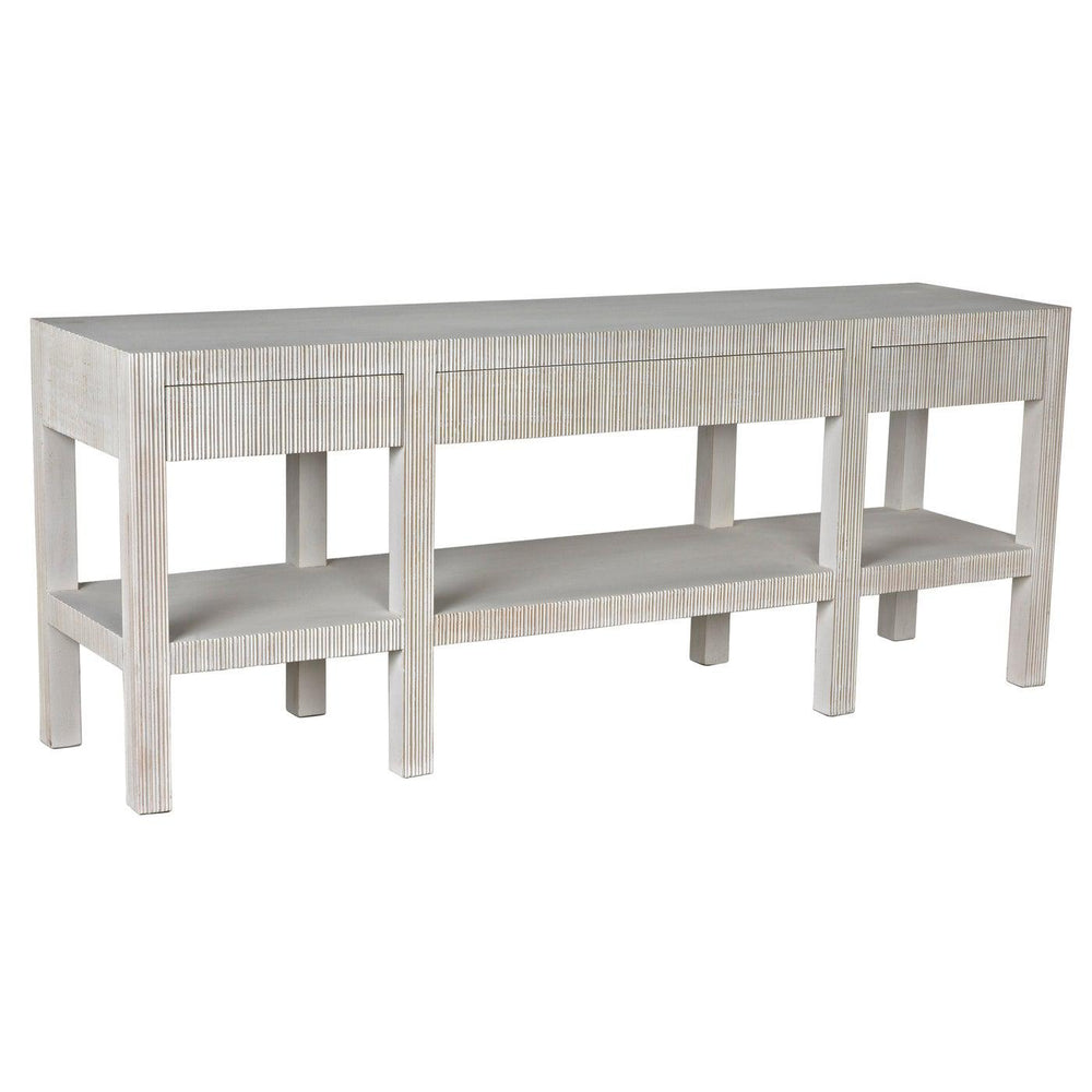 Conrad Console, White Wash-Noir Furniture-Blue Hand Home