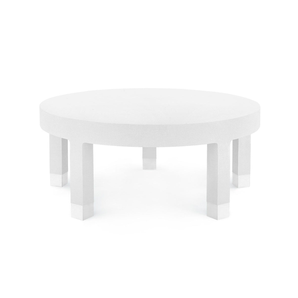 Dakota Large Round Coffee Table / Cream Blue Hand Home