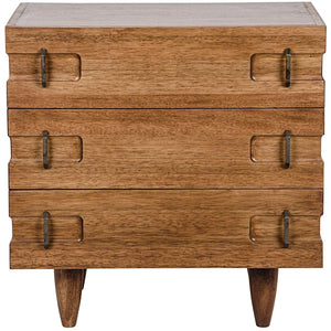Noir Furniture David Side Table, Dark Walnut-Noir Furniture-Blue Hand Home