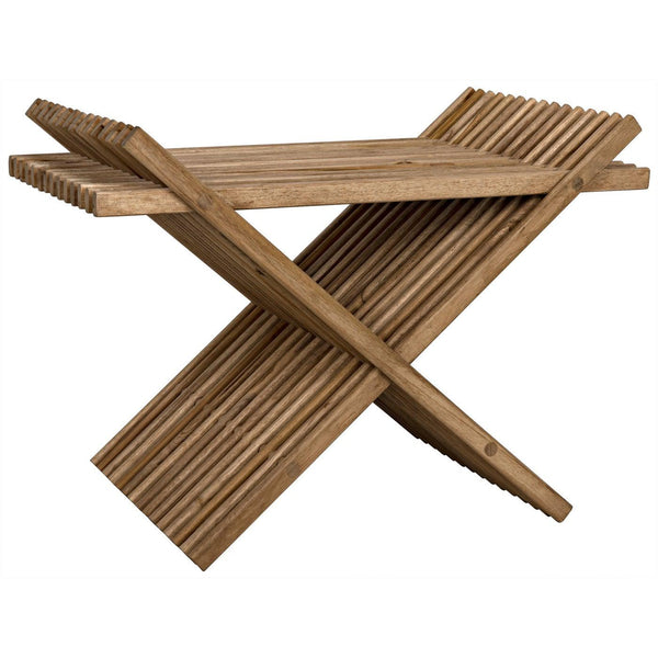 Dede Stool, Teak-Noir Furniture-Blue Hand Home