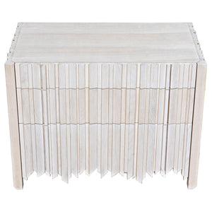 Desdemona 3 Drawer Chest, Bleached Elm-Noir Furniture-Blue Hand Home