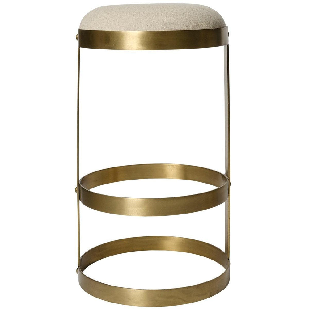 Noir Furniture Dior Bar Stool, Antique Brass-Noir Furniture-Blue Hand Home