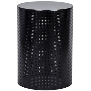 Noir Furniture Dixon Side Table, Black Metal, Large-Noir Furniture-Blue Hand Home