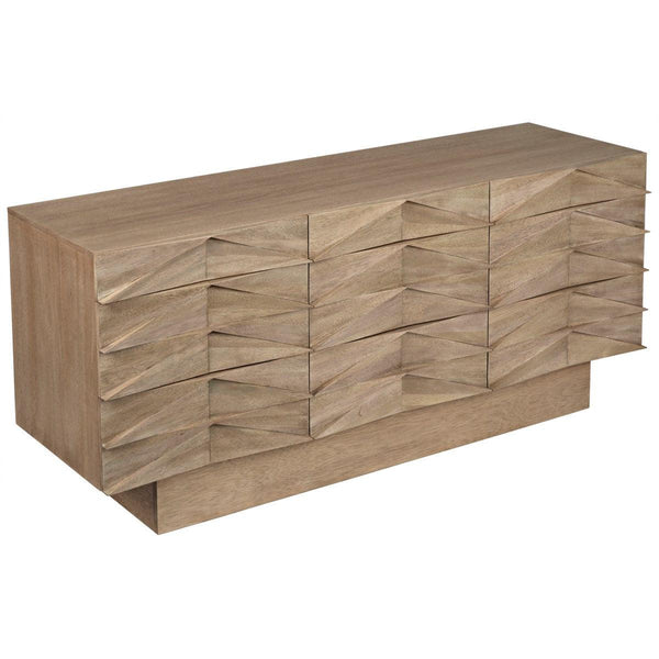 Noir Furniture Drake Sideboard, Washed Walnut-Noir Furniture-Blue Hand Home