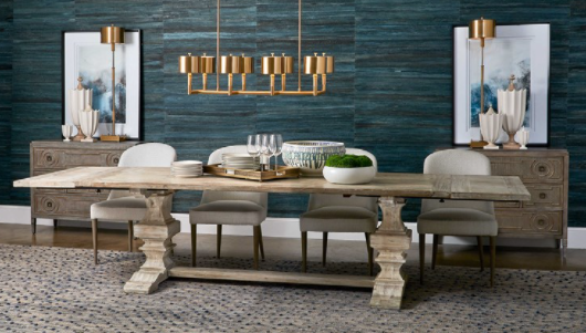 Bal Extension Dining Table White-The Uttermost Co.-Blue Hand Home
