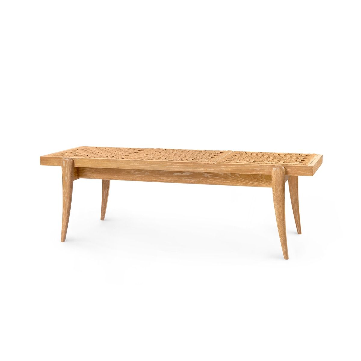 Villa &amp; House - Dylan Bench, Natural-Bungalow 5-Blue Hand Home