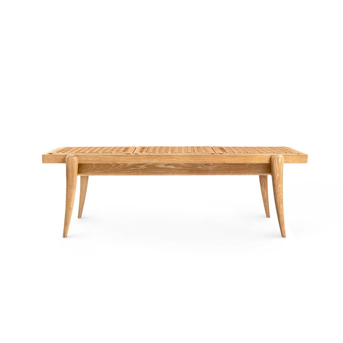 Villa &amp; House - Dylan Bench, Natural-Bungalow 5-Blue Hand Home