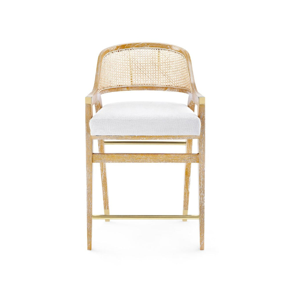 Villa & House - Edward Counter Stool, Natural-Bungalow 5-Blue Hand Home