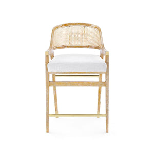 Villa & House - Edward Counter Stool, Natural-Bungalow 5-Blue Hand Home