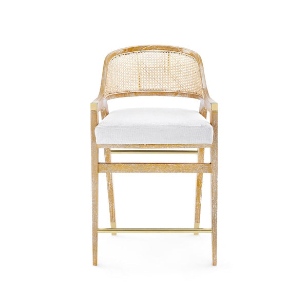 Villa & House - Edward Counter Stool, Natural-Bungalow 5-Blue Hand Home