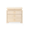 Villa & House - Elina 3-drawer Side Table, Natural-Bungalow 5-Blue Hand Home