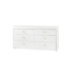 Villa & House - Elina Extra Large 6-drawer, White-Bungalow 5-Blue Hand Home