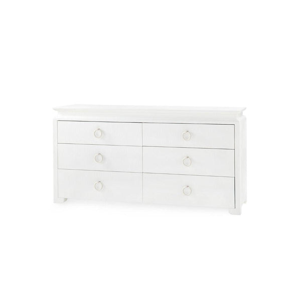 Villa & House - Elina Extra Large 6-drawer, White-Bungalow 5-Blue Hand Home