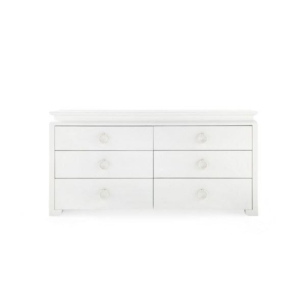 Villa & House - Elina Extra Large 6-drawer, White-Bungalow 5-Blue Hand Home