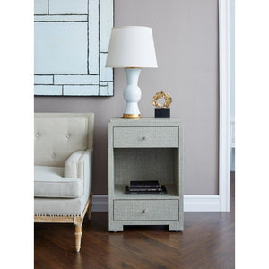 Villa & House - Fedor 2-Drawer Side Table, Moss Gray Tweed-Bungalow 5-Blue Hand Home