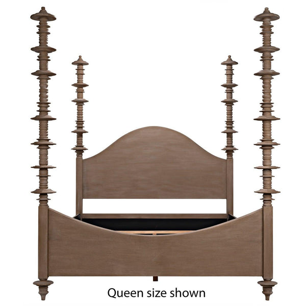 Ferret Bed, Eastern King, Weathered-Noir Furniture-Blue Hand Home