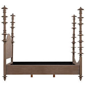 Ferret Bed, Eastern King, Weathered-Noir Furniture-Blue Hand Home