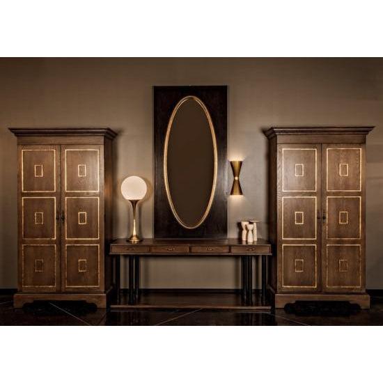 Golden Egg Mirror, Walnut-CFC Furniture-Blue Hand Home