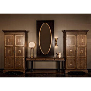 Golden Egg Mirror, Walnut-CFC Furniture-Blue Hand Home