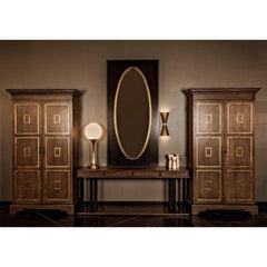 Golden Egg Mirror, Walnut-CFC Furniture-Blue Hand Home