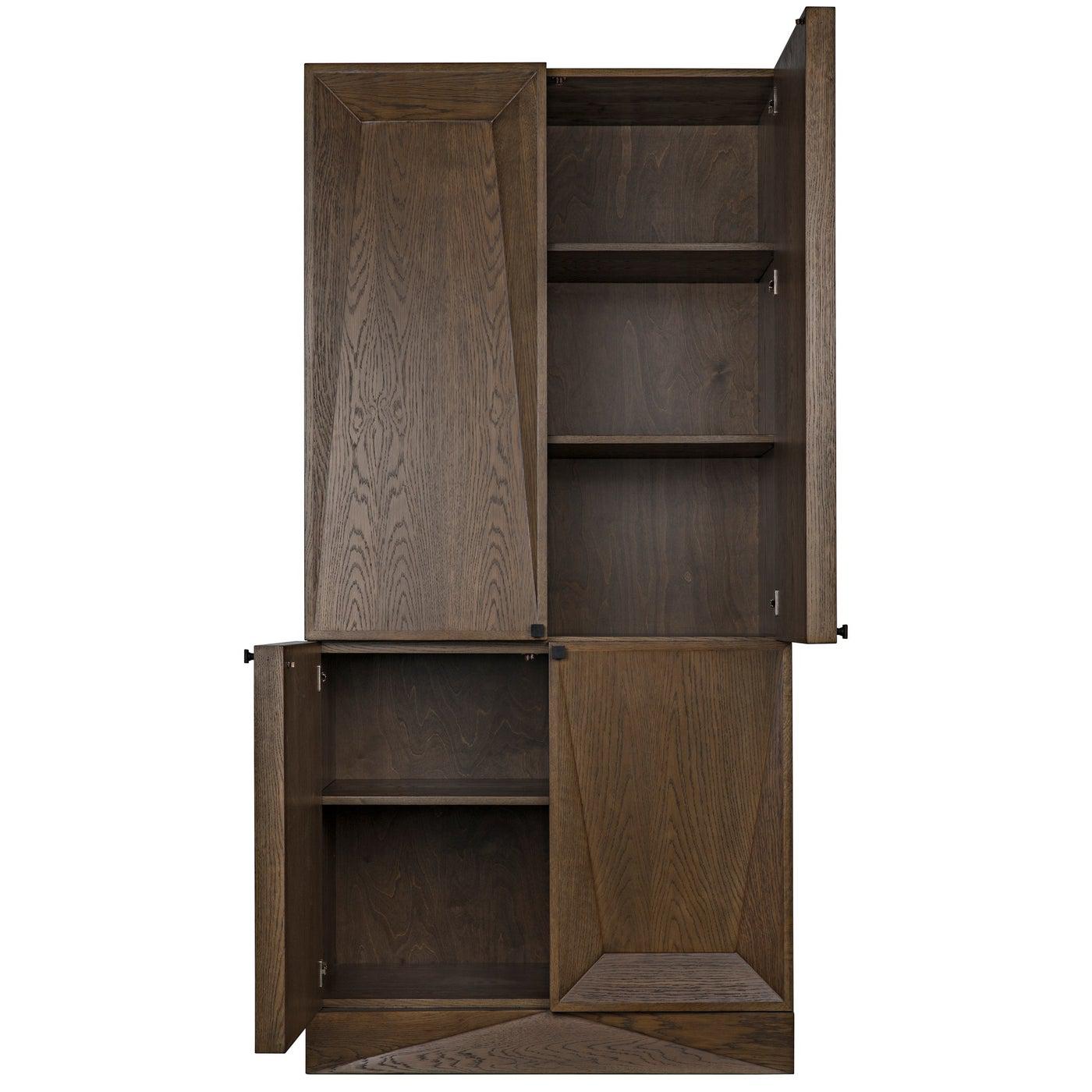 Daisy Armoire, Oak Veneer Plywood-CFC Furniture-Blue Hand Home