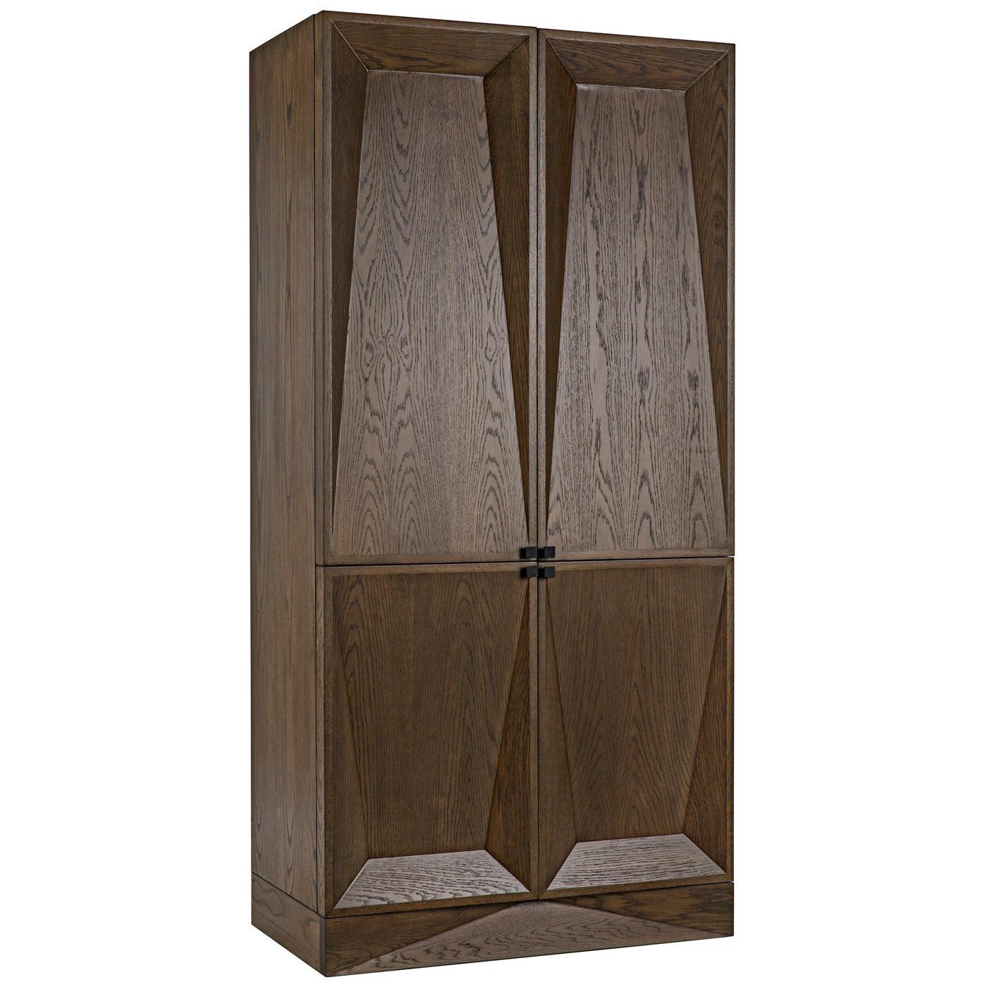 Daisy Armoire, Oak Veneer Plywood-CFC Furniture-Blue Hand Home