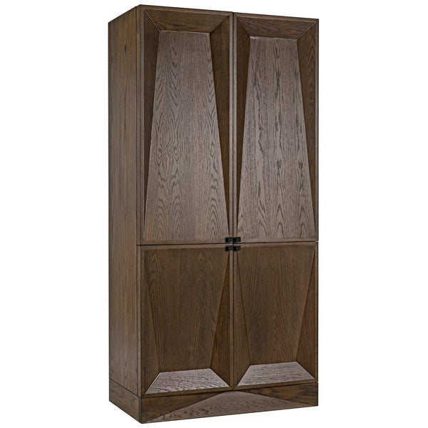 Daisy Armoire, Oak Veneer Plywood-CFC Furniture-Blue Hand Home