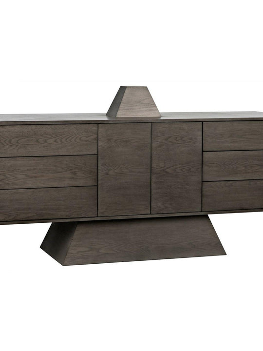 Pyramid Cabinet, Oak Solid/Oak Plywood Veneer