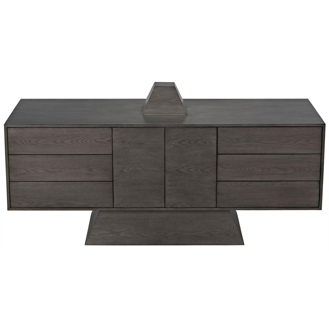 Pyramid Cabinet, Oak Solid/Oak Plywood Veneer-CFC Furniture-Blue Hand Home