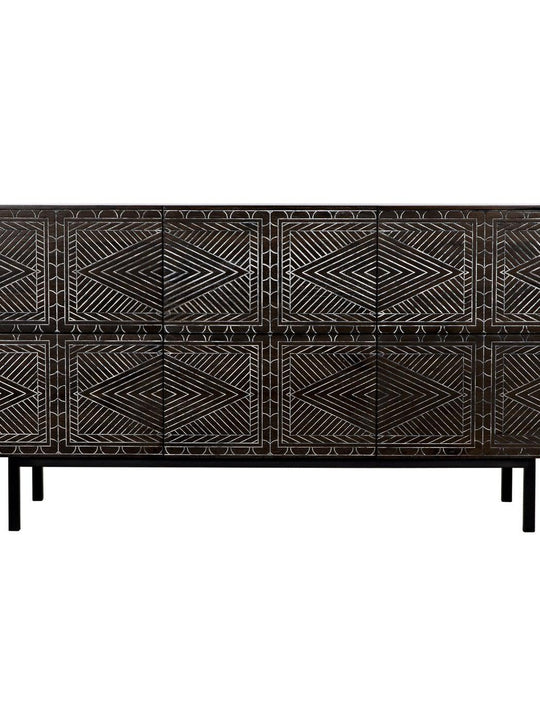 Silas Dresser, Walnut Veneer/Steel Base