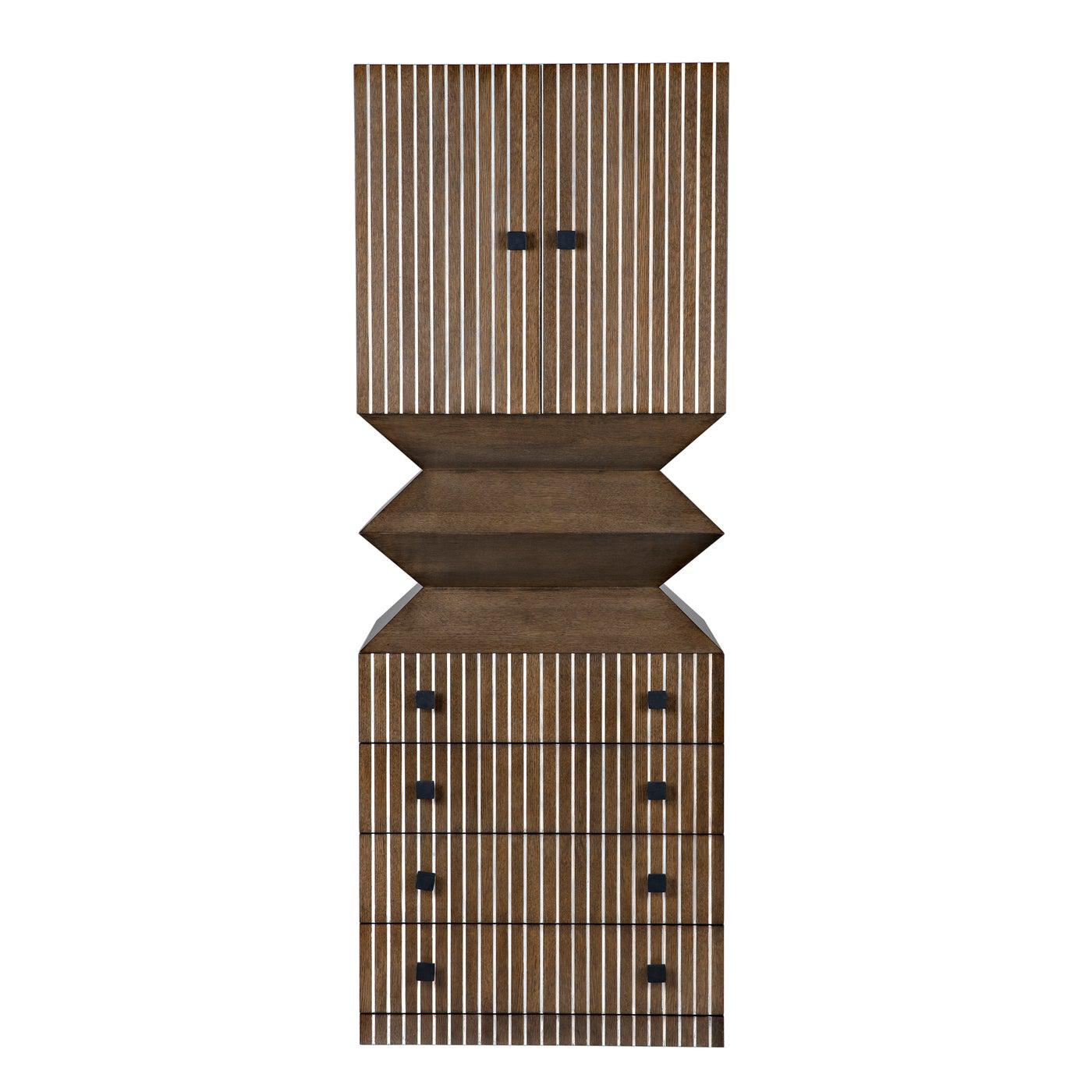 Byrde Cabinet, Oak Veneer-CFC Furniture-Blue Hand Home