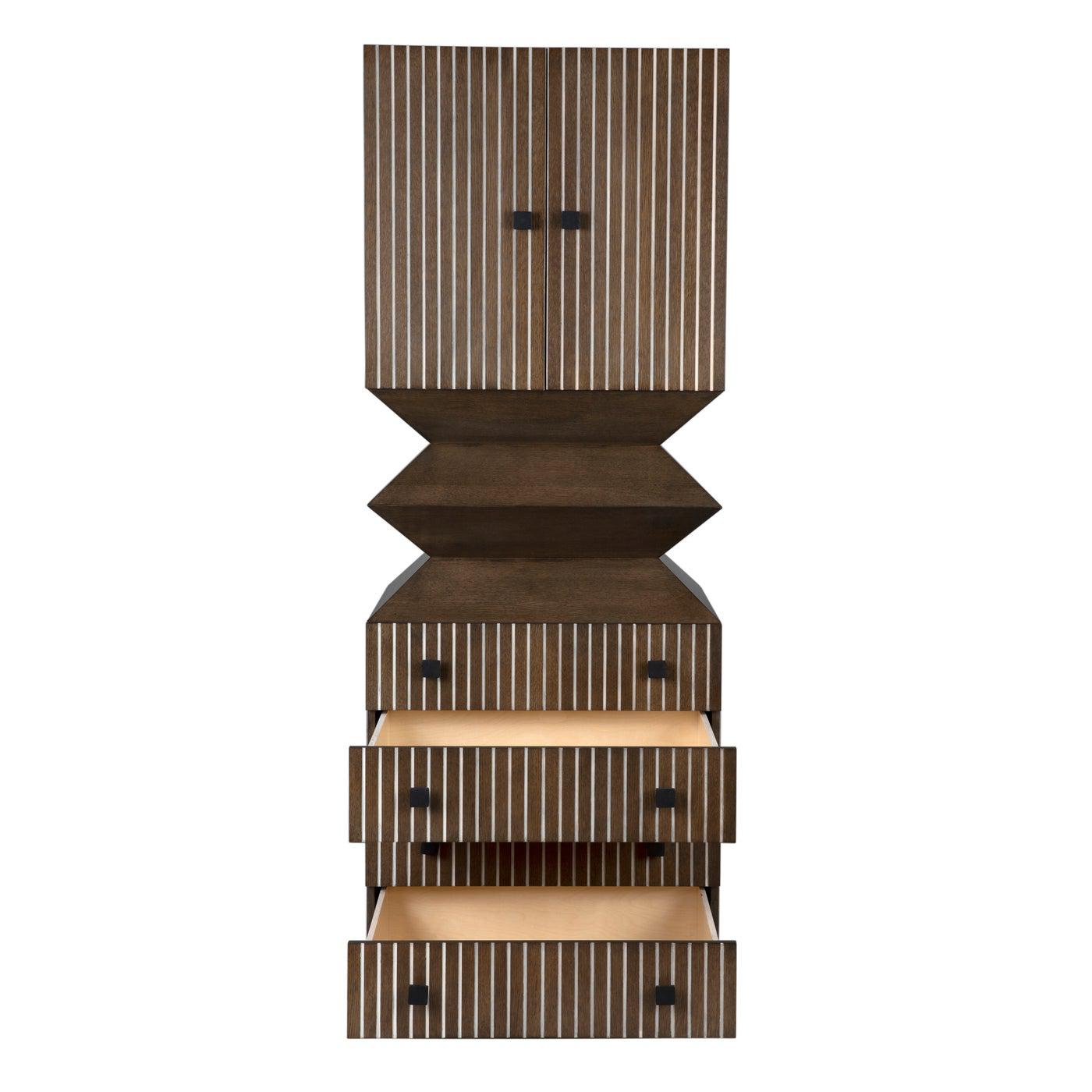 Byrde Cabinet, Oak Veneer-CFC Furniture-Blue Hand Home
