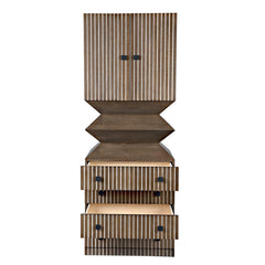 Byrde Cabinet, Oak Veneer-CFC Furniture-Blue Hand Home