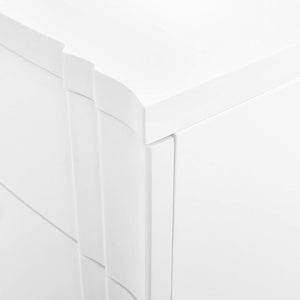 Villa & House - Flanders 3-Drawer Side Table In White-Bungalow 5-Blue Hand Home
