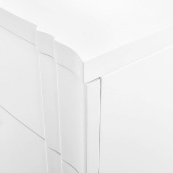 Villa & House - Flanders 3-Drawer Side Table In White-Bungalow 5-Blue Hand Home