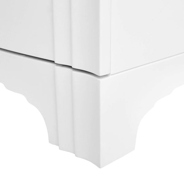 Villa & House - Flanders 3-Drawer Side Table In White-Bungalow 5-Blue Hand Home