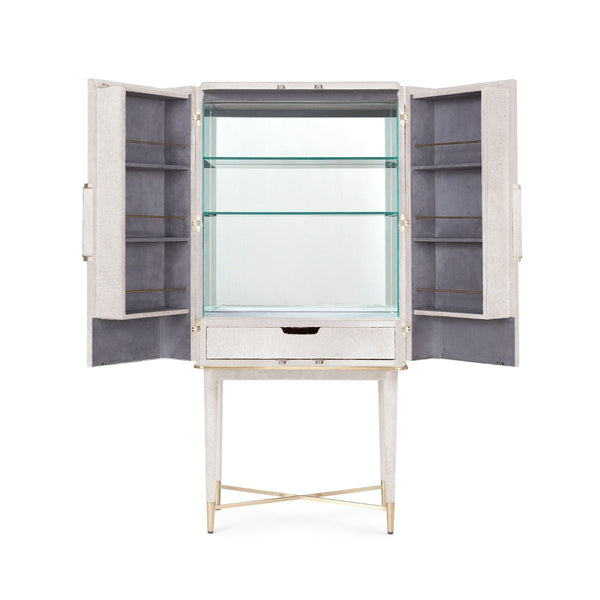 Villa & House - Florian Tall Bar Cabinet, White-Bungalow 5-Blue Hand Home