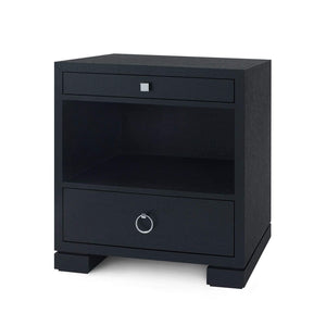 Villa & House - Frances 2-Drawer Side Table In Black-Bungalow 5-Blue Hand Home
