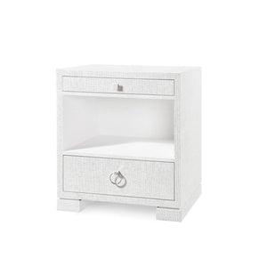 Villa & House - Frances 2-Drawer Side Table In White-Bungalow 5-Blue Hand Home