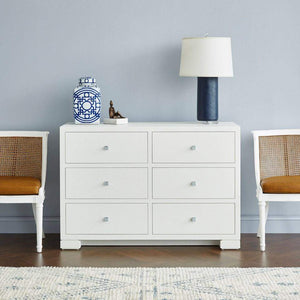 Villa & House - Frances Extra Large 6-Drawer In White-Bungalow 5-Blue Hand Home