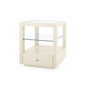 Villa & House - Gavin 1-drawer Side Table, Blanched Oak-Bungalow 5-Blue Hand Home